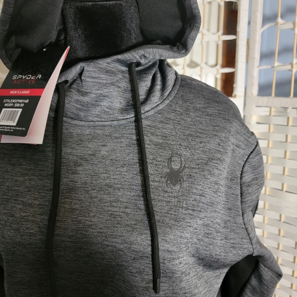 Spyder Pro Hoodie Sweatshirt Pullover NWT, size LRG - Picture 2 of 10